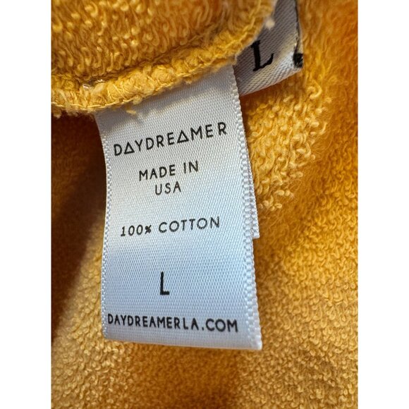 Day Dreamer Pink Floyd Size L Yellow Hoodie Sweatshirt GUC "Wish you were here" - Picture 4 of 7